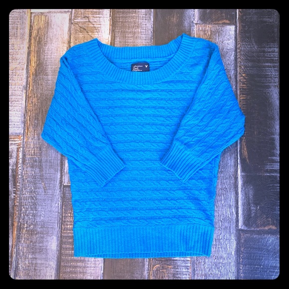 American Eagle Outfitters Sweaters - 💖GUC! GORGEOUS blue AE sweater💖